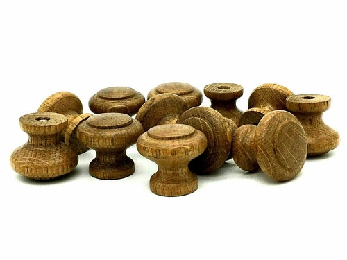 Antique oak knobs - antique,