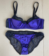 Fifi Chachnil Purple Silk Bra