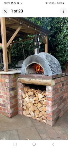 Wood fired pizza oven - pizza,