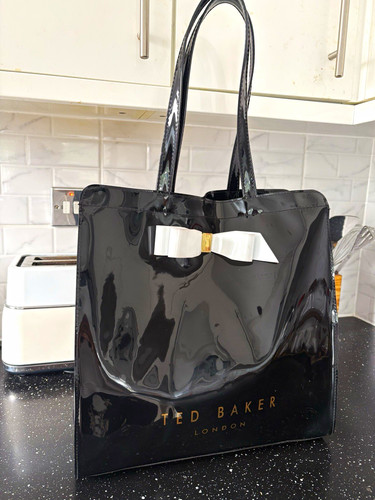 Ted baker black patent pvc - black,