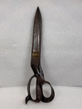 Large Vintage Upholstery Shears Scissors 14” Tailors Hand Tool Antique Marked #7
