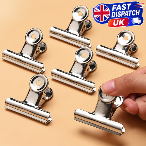 Silver bulldog clips 31mm - bulldog,