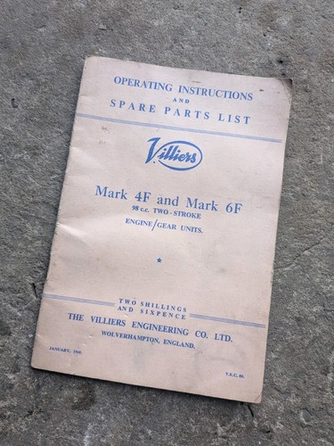 Villiers parts - 6f, &