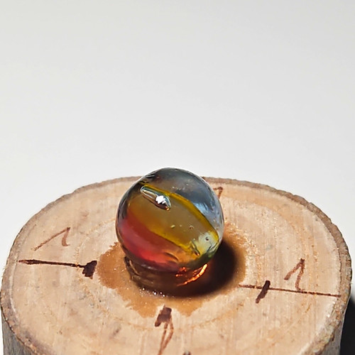 Old glass marble - old,