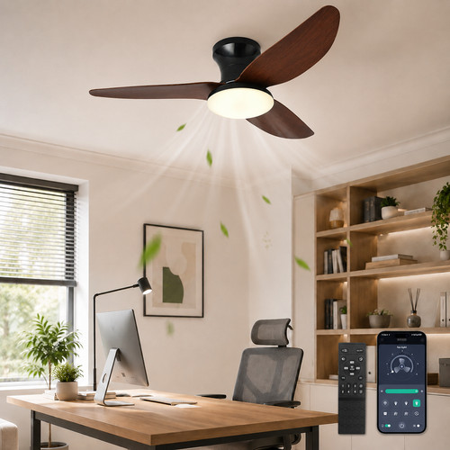 Modern ceiling fan with light - modern,