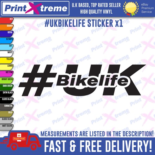 Bikelife decal sticker - uk,