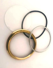 SMITHS CHRONOMETRIC SPEEDO TACHO REPAIR BRASS RIM BEZEL LENS KIT- LIP SCREW TYPE