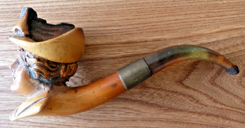 Hand carved meerschaum - hand, pipe