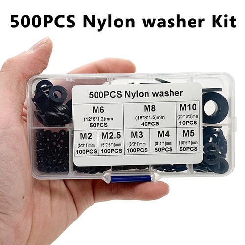 500pcs nylon flat washer - 500pcs,