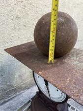 Cast iron cannon ball like metal ball vintage antique 