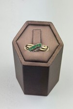 Emerald And Diamond Ring 9ct