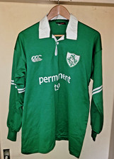 Canterbury Ireland Rugby Shirt Jersey 2002-04 Size M Long Sleeves Vintage