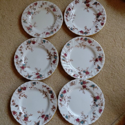 Minton ancestral side plates - side, x