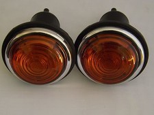 LUCAS TYPE L488   INDICATOR  LIGHT UNIT PAIR 12V  ( GLASS LENS)