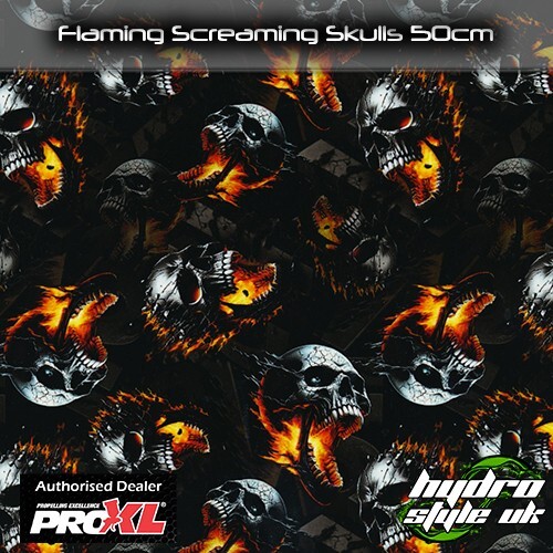 Flaming screaming skulls - screaming,