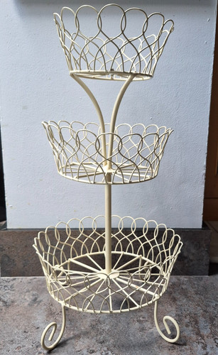 Fruit basket cake stand tier - fruit, 3-tier