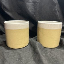 Pearsons Stoneware Pottery Chesterfield England Set of 3 Classic Cups