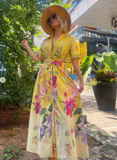 ZARA Yellow Floral Printed