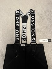 Topshop SNO Black Ski Pants with Braces – Size 10 – Waterproof Snow Trousers