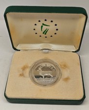 Ireland Silver Proof 1990 5 ECU Coin in Original Holder