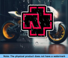 Rammstein Band Rock Group Red  Vinyl car Laptop wall art Sticker decal 7.25 cm