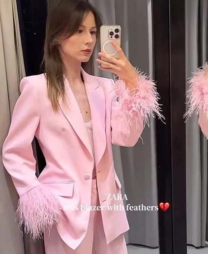 Zara new woman feather - woman,