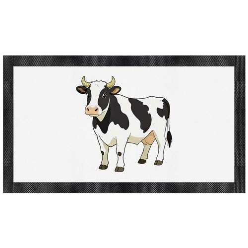Dairy cow pet feeding mat - 'dairy,