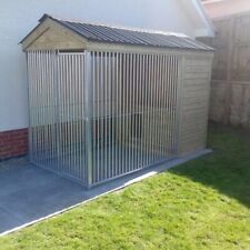 Dog Kennel & Run with bars