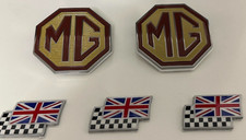 MG ZR mk1 badge upgrade front grille, rear & 3 chequerred and union jack flags