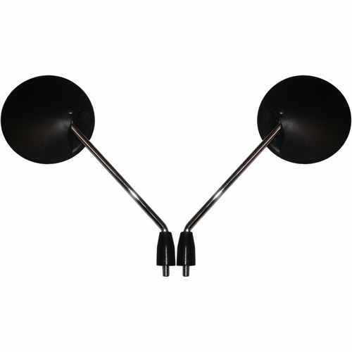 Mirrors 8mm black round - mirrors,