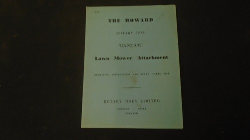 Howard rotavator bantam lawn - howard,