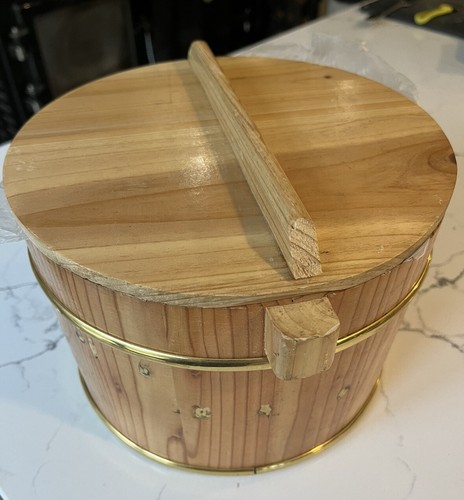 Wooden rice bucket sushi - rice,