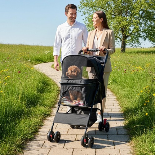 Pet travel stroller dog - stroller, cat