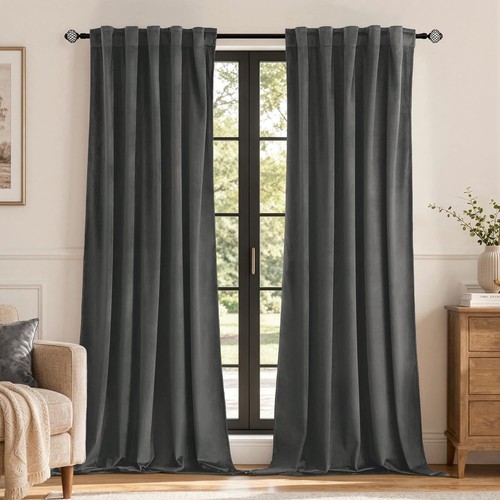 52x108 gray velvet - 52x108, blackout