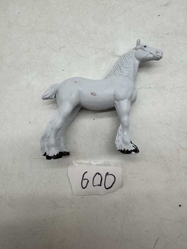 White draft horse - horse, figurine