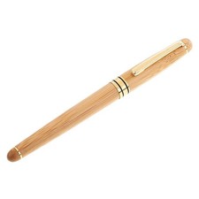 Polished Refillable Bamboo Fountain Pen  Writing Equipment