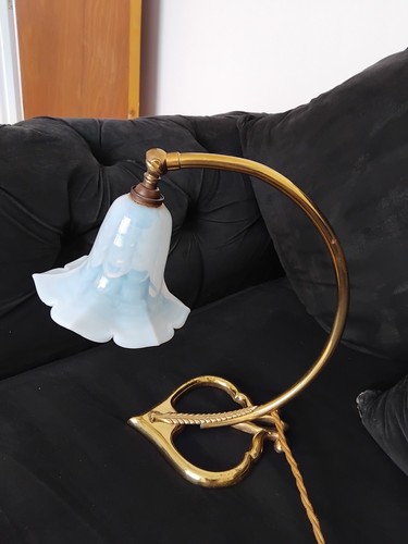 Antique art nouveau brass - art,