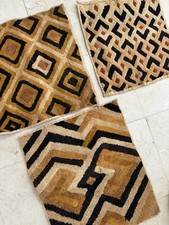 Africa, Kenya / All Hand Made Kuba 3 Square Pieces. Figure #5.