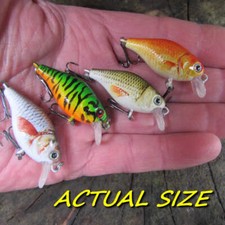 Mini Perch Fishing Lures Floating Minnows Chub Trout Realscale Bait 4 grams 45mm