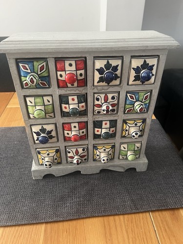 Antique herb drawer cabinet - antique,