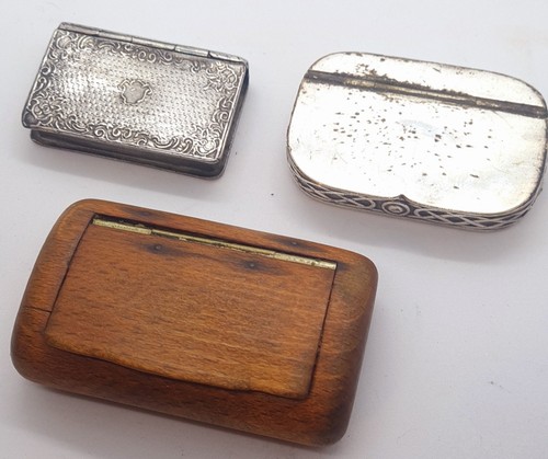Three vintage snuff - vintage,