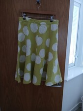 Hobbs Size 14 100% Linen Polka