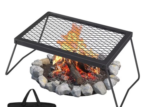 Foldable camping grill fire - camping,