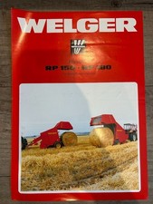 Welger RP150 RP180 Round Baler A4 Sales Brochure