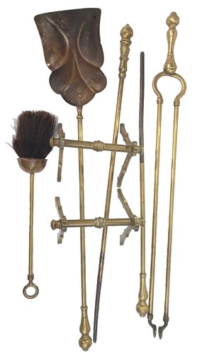 Antique brass cleaning - brass, set