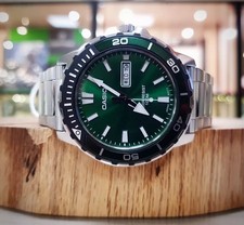 Casio Sport Mtd-125d-3a 42mm Stainless Steel Green Dial Mod. Diver 100m