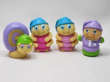 Vintage Glo Friends Figure Lot Glow Worm Snail Snugbug Gloworm 1986