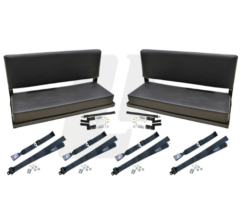 Lrc10428 black vinyl bench - lrc10428,