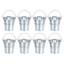 8Pcs 3"x3" Small Metal Buckets