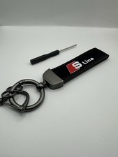 Audi line keyring black - s,